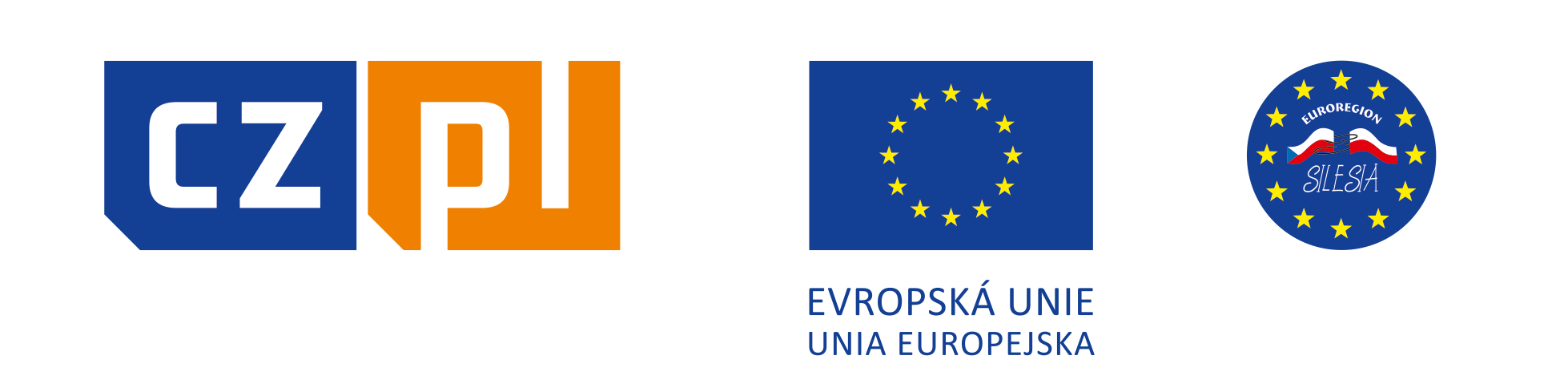 Logo  Programu, Unii Europejskiej i Euroregionu Silesia